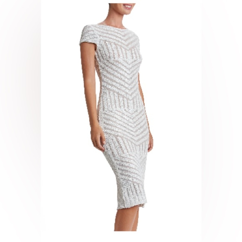 Dress The Population White Body Con Dress